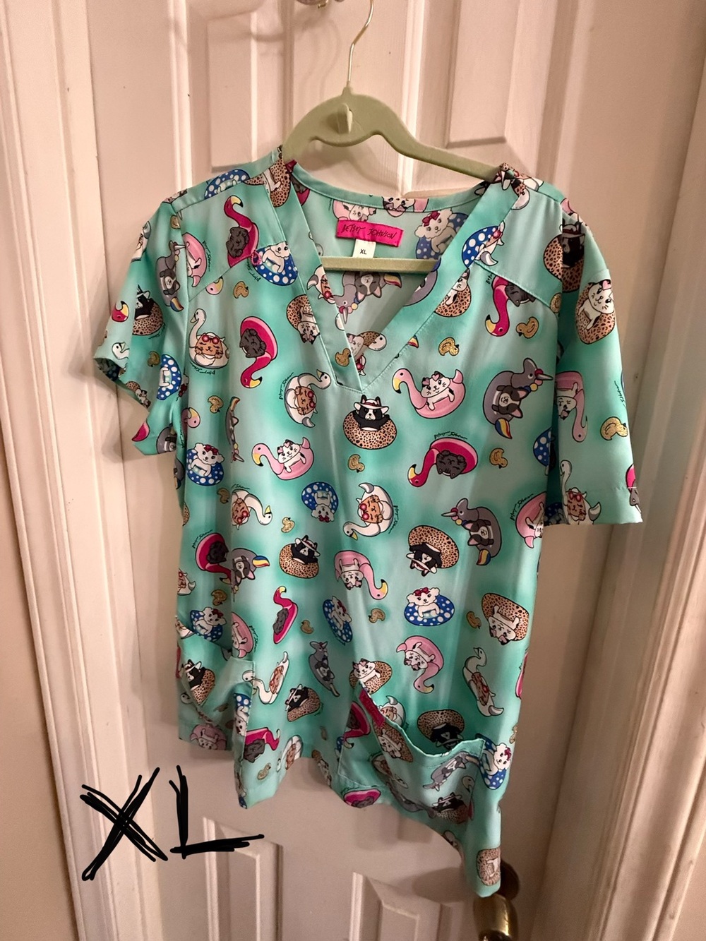 Assorted Medical Scrub Tops - Multi Color Mix - Picture 9 of 14